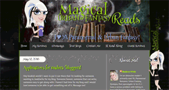 Desktop Screenshot of magicalurbanfantasyreads.com