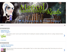 Tablet Screenshot of magicalurbanfantasyreads.com